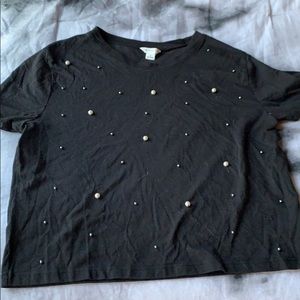 black pearl cropped top